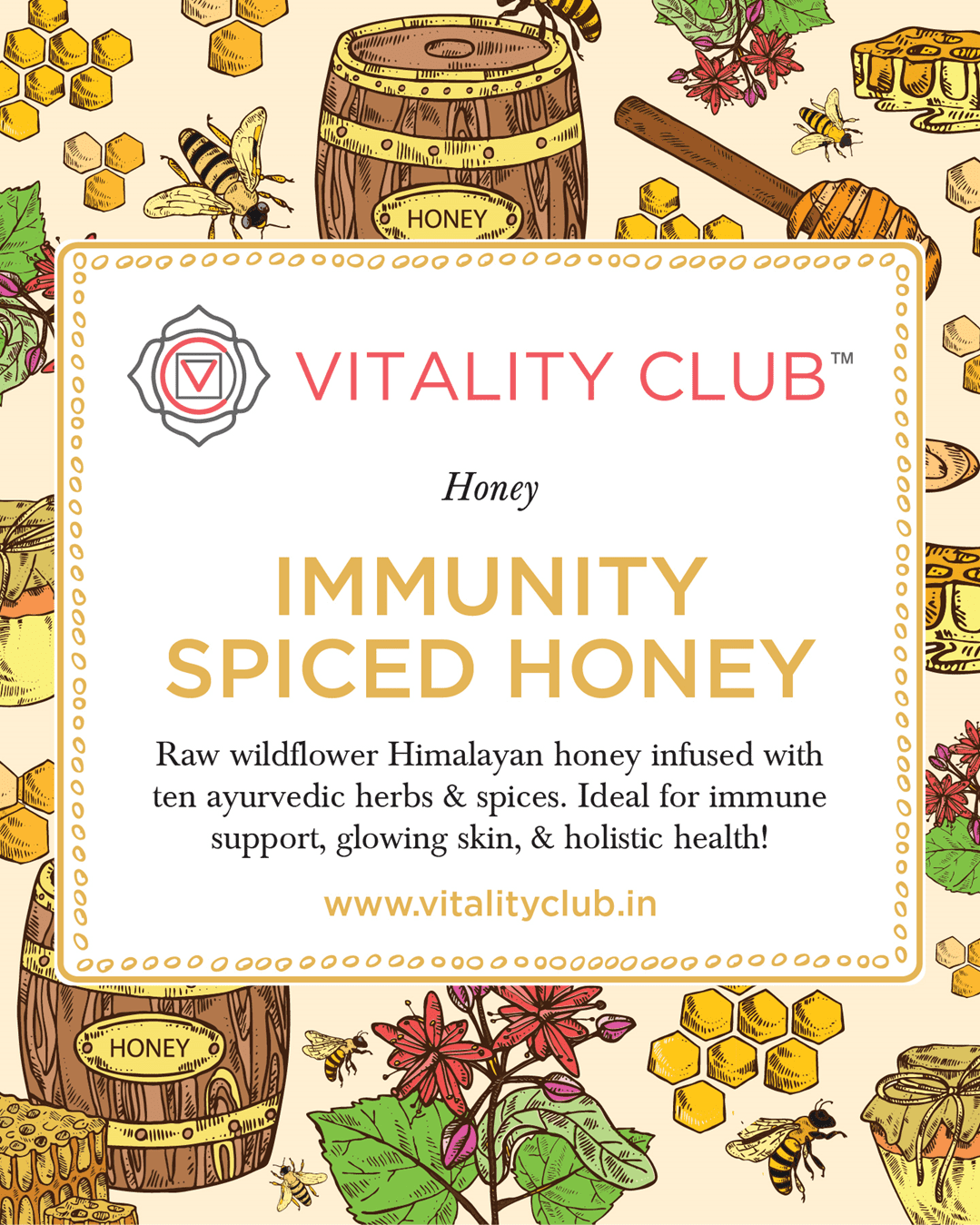 Immunity Spiced Honey | Vitality Club