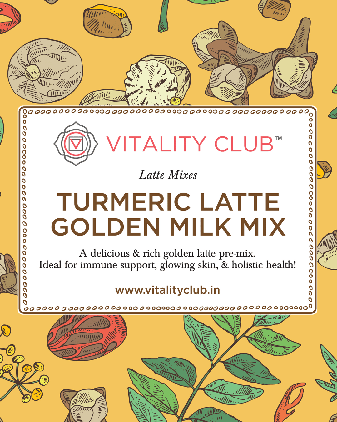 Turmeric Latte (Golden Milk Mix) | Vitality Club