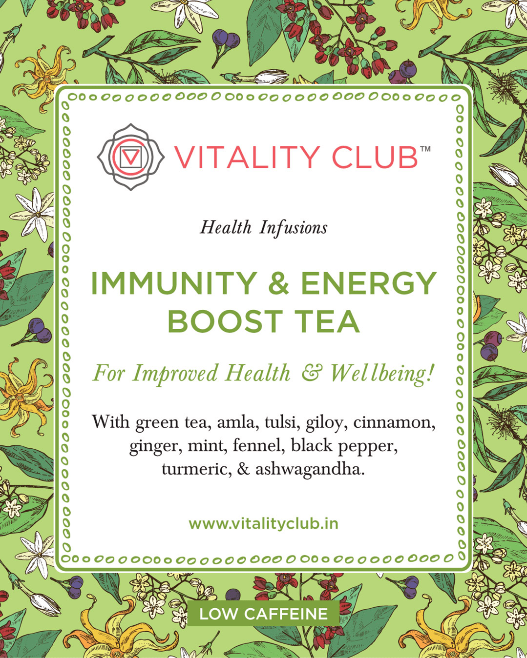 Immunity-Energy Boost Tea | Vitality Club
