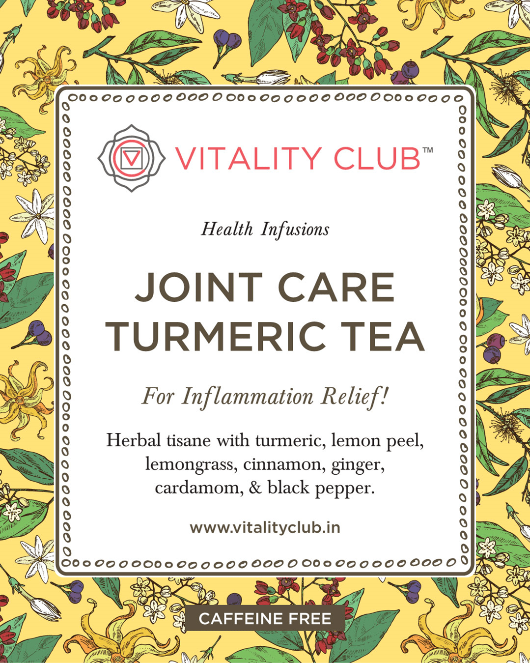 Joint Care Turmeric Tea | Vitality Club