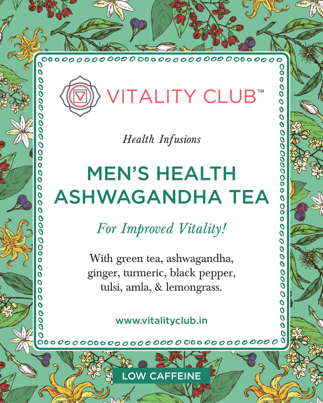 Men's Health Ashwagandha Tea | Vitality Club
