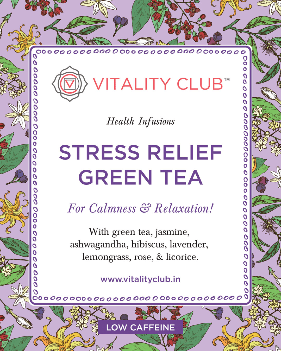 Stress Relief Green Tea | Vitality Club